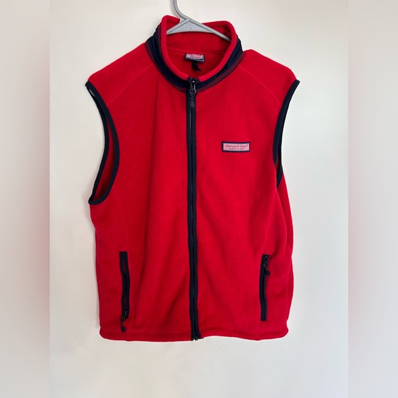 Vineyard Vines Other - Vineyard Vines Harbor Fleece Red Vest Unisex Small